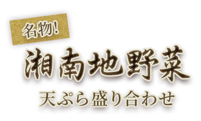 湘南地野菜天ぷら盛り合わせ