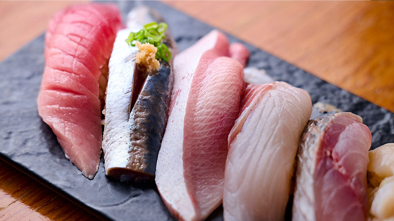 おまかせ地魚握り6貫