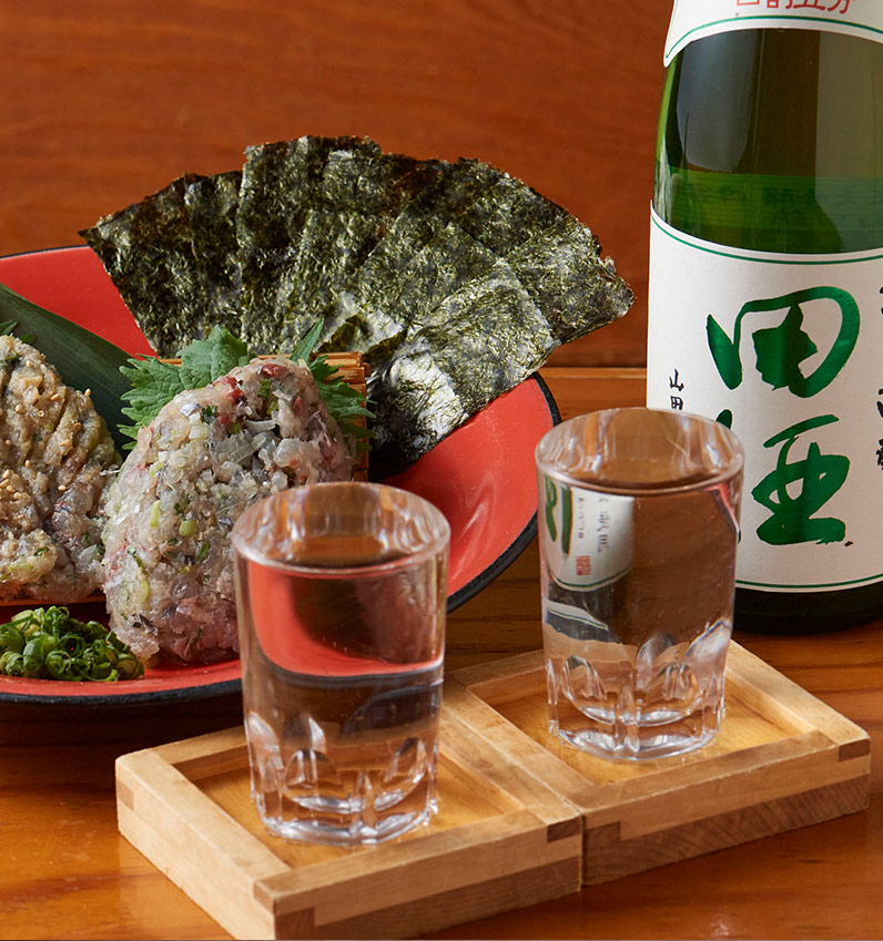なめろうと日本酒